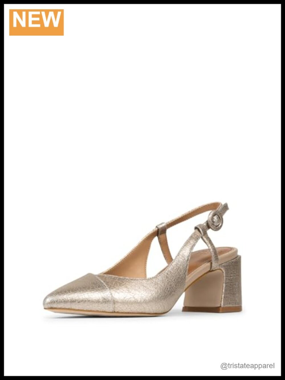 Donald J Pliner Viviana Leather Slingback Heels Memory Foam Insole